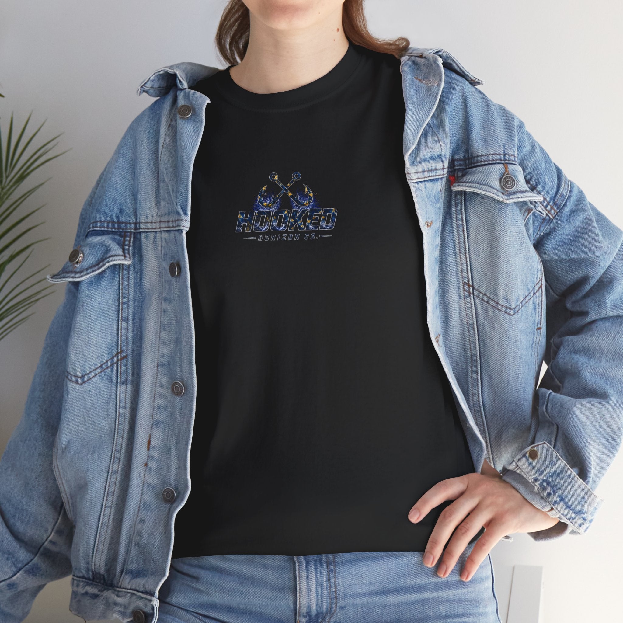 Sail Fish Hooked Horizon Co Tee—Ocean Graphic Tee — "Beloved" Ray Design