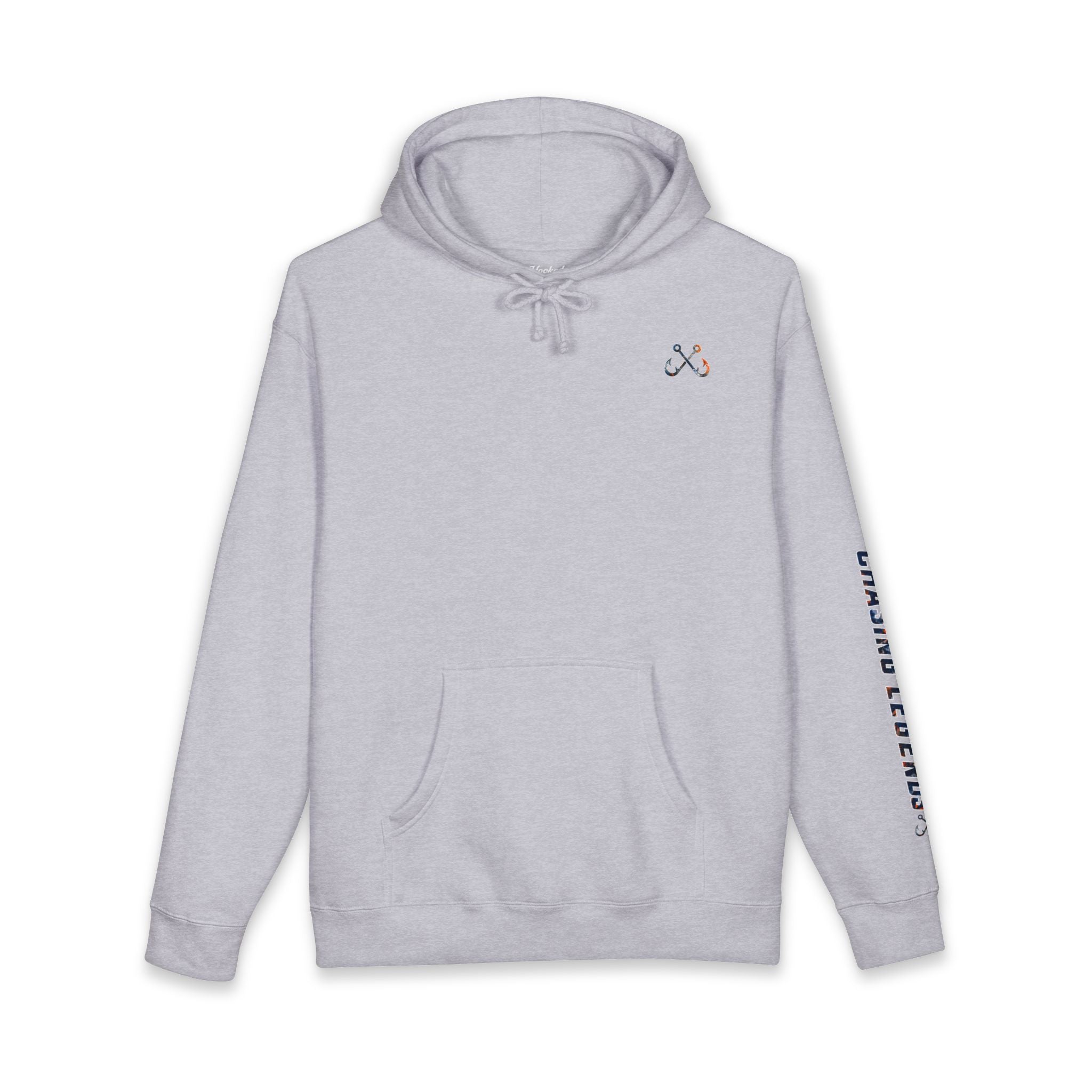 Hammer Head Hoodie Hooked Horizon Co. — Fishing Back Graphic Hoodie, Multiple Color Variations