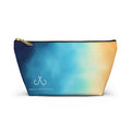 Bright Ombre Costal Vibes– Hooked Horizon Co Vibrant Gradient Accessory Pouch | Makeup Bag, Travel Organizer, Gift for Her, Beach Essentials, Stylish Storage