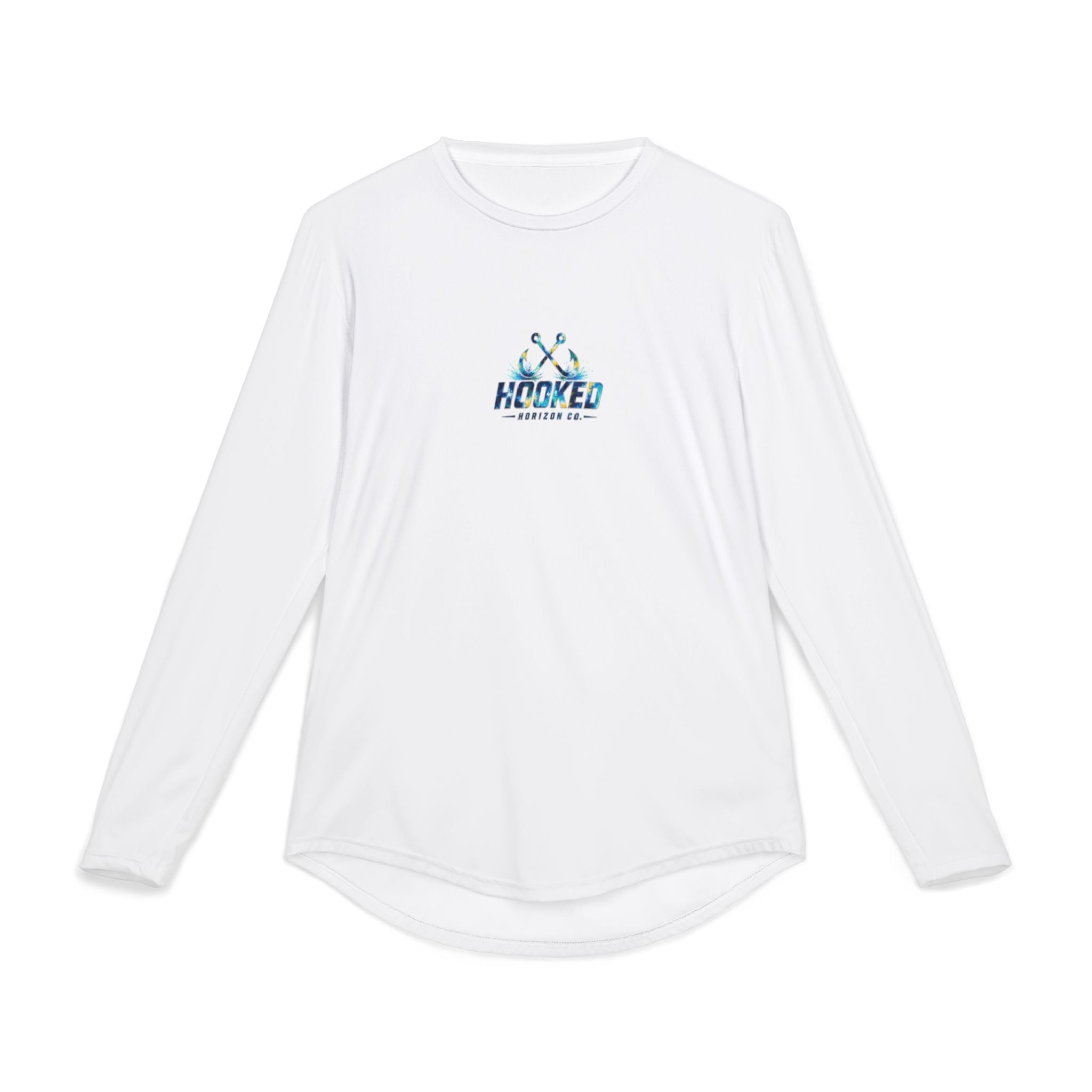 Barracuda Hooked Horizon Co — Men's Long Sleeve UV Shirt — Chasing Legends Not Trends Orca Ocean Graphic Performance Tee