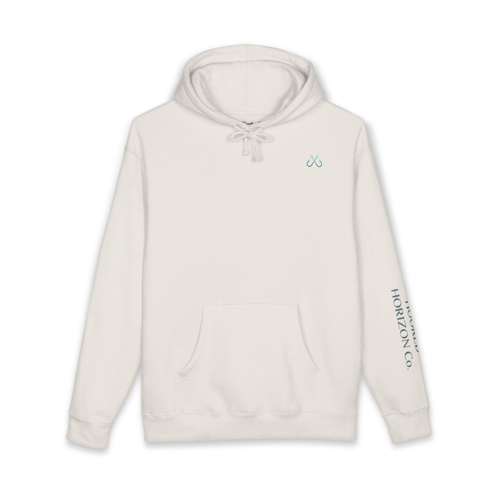 Manta Ray Hoodie Hooked Horizon Co. — Fishing Back Graphic Hoodie, Multiple Color Variations
