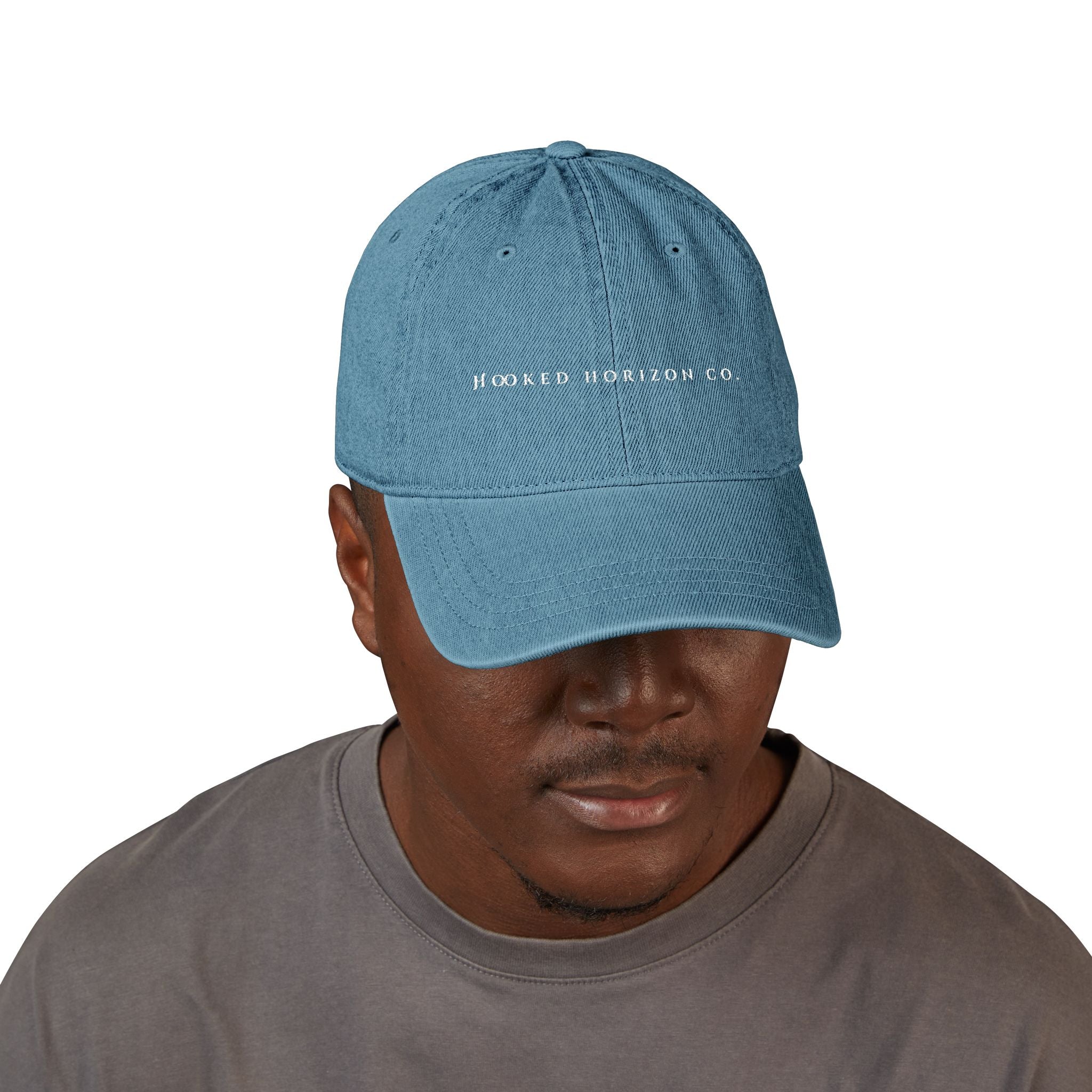 Hooked Horizon Co. Denim Hat (Embroidery)