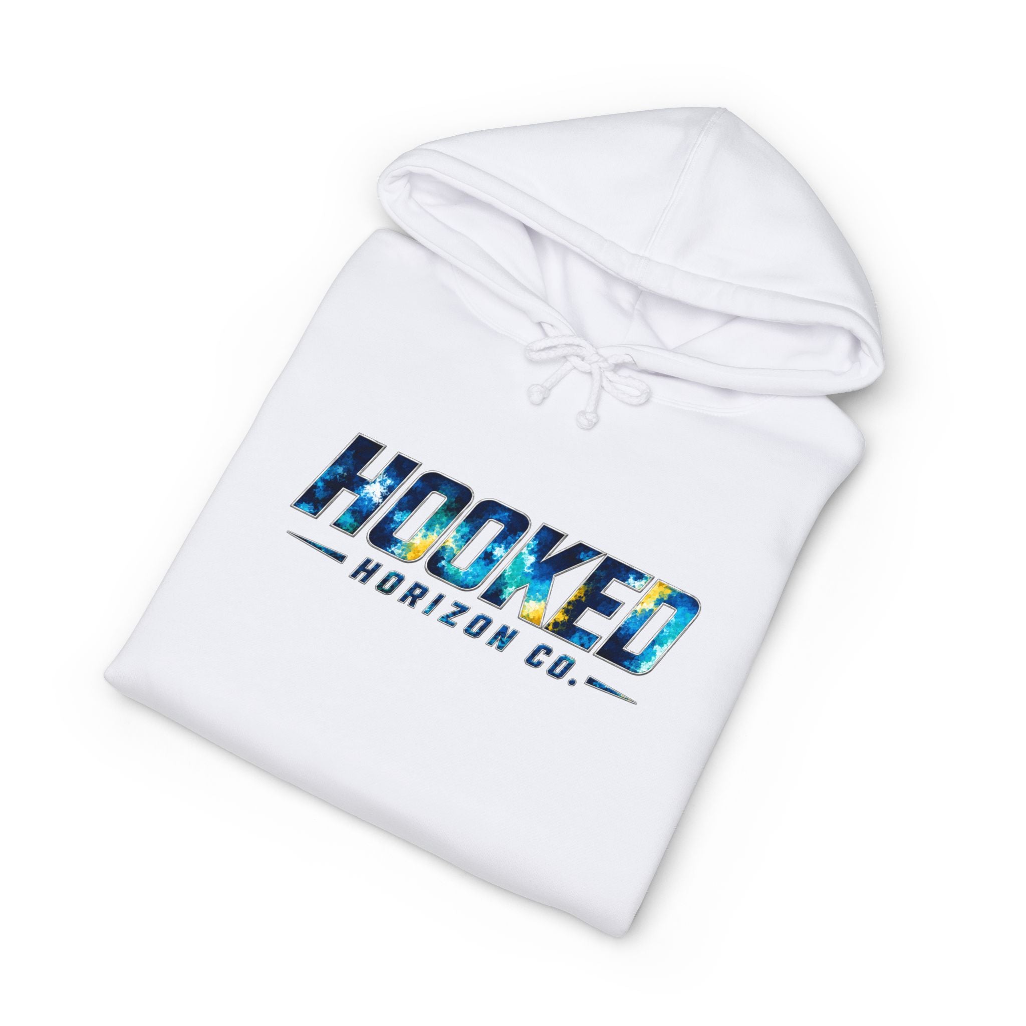 Barracuda Hoodie Hooked Horizon Co. — Fishing Back Graphic Hoodie, Multiple Color Variations