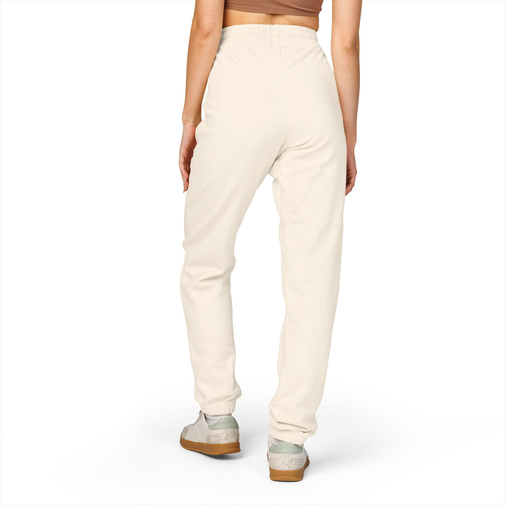 Hooked Horizon Co. Deep Drift Embroidered Fleece Sweatpants | Cozy Loungewear, Gifts for Everyone, Comfortable Joggers, Relaxed Fit Sweatpants, God is Love, Unisex Fashion