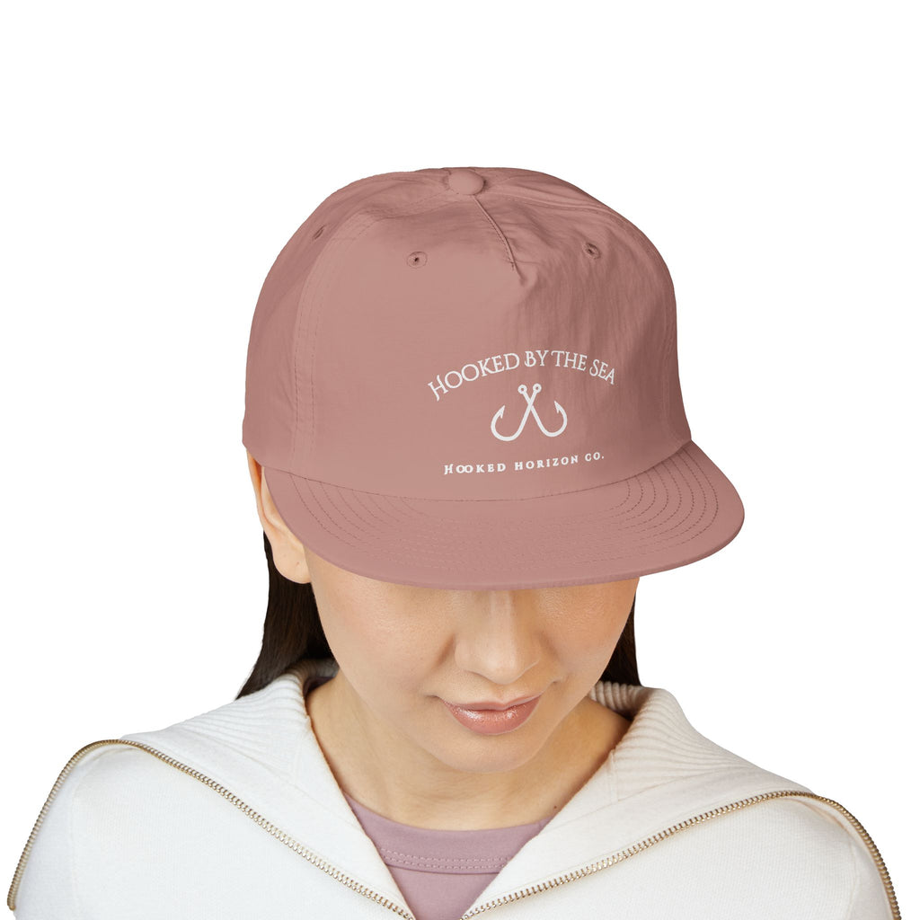 Quick Dry Surf Cap Hooked Horizon Co. — Light Weight, Multiple Color Variations Beachy Vibes Snapback Hat for Surf Lovers, Summer Fashion, Ocean Enthusiasts, Gift for Surfers, Vacation Style