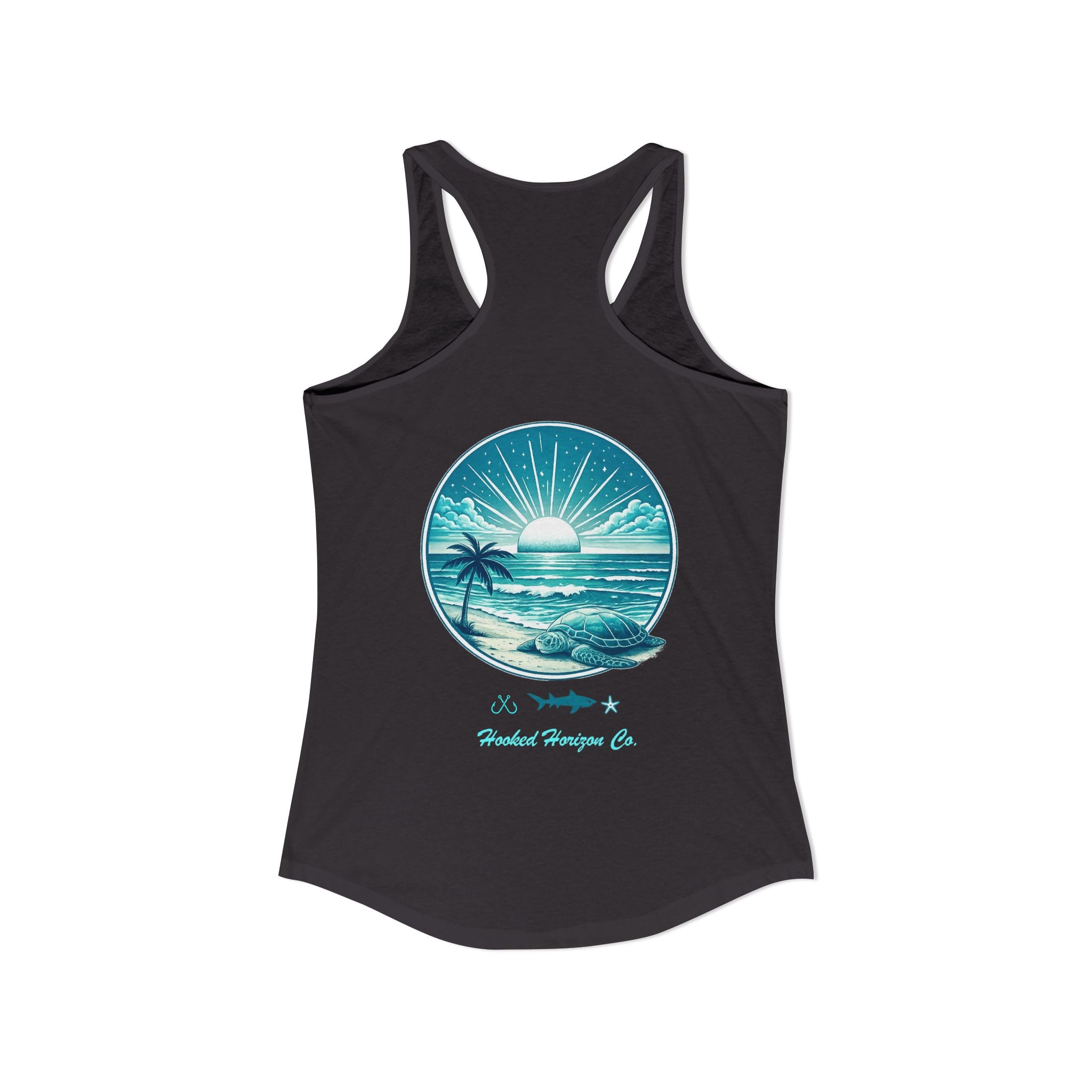 Sea Turtle & Sunset– Hooked Horizon Co. Gifts for Ocean Lovers, Nautical Fashion, Everyday Comfort, Perfect Gift for Her