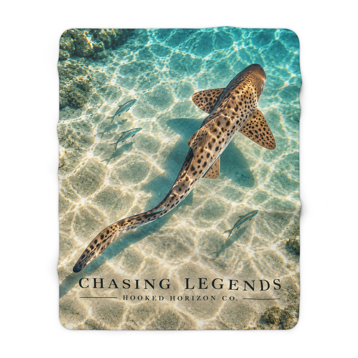Lepoard Shark Sherpa Fleece Blanket