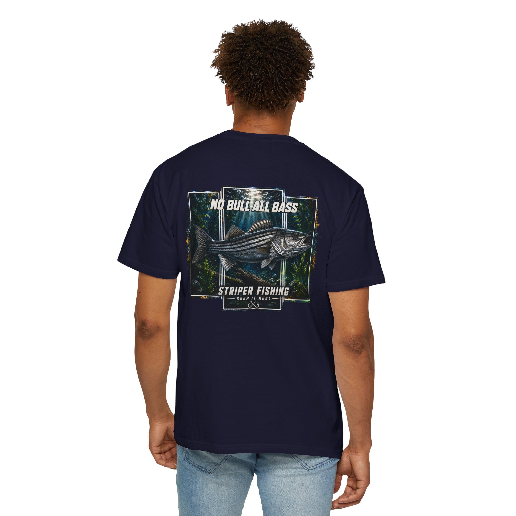 Saltwater Sea Striper Fishing Tee — Hooked Horizon Co.  Angler Gifts Ocean Lover Gifts