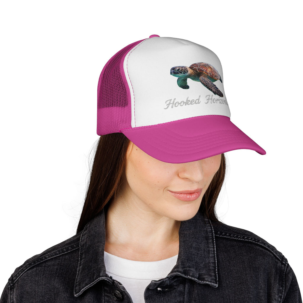 Sea Turtle Trucker Cap — Fishing & Beach Hat