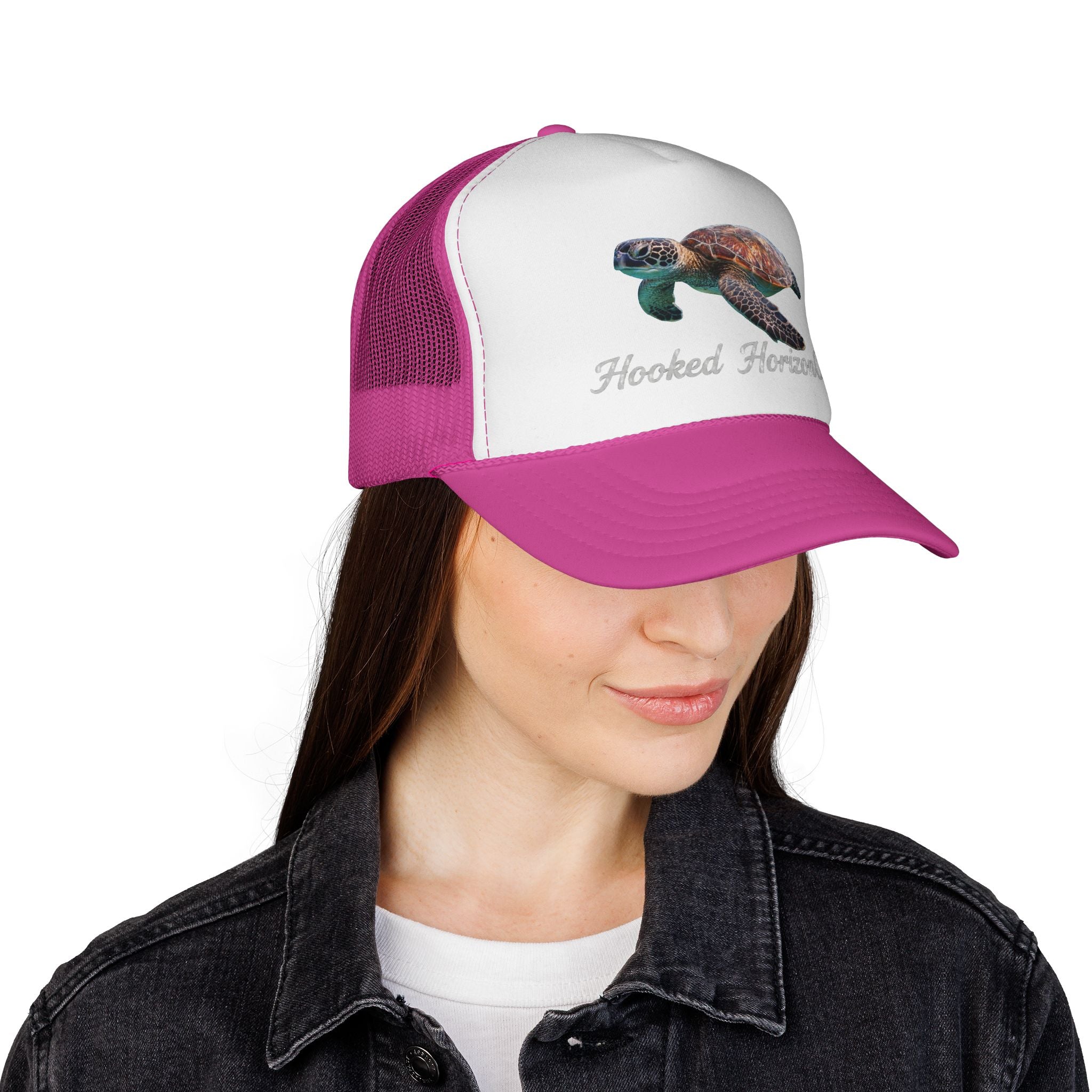 Sea Turtle Trucker Cap — Fishing & Beach Hat