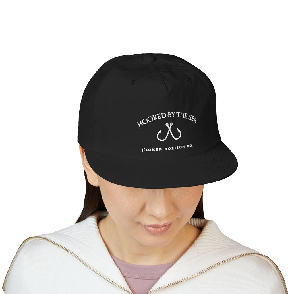 Quick Dry Surf Cap Hooked Horizon Co. — Light Weight, Multiple Color Variations Beachy Vibes Snapback Hat for Surf Lovers, Summer Fashion, Ocean Enthusiasts, Gift for Surfers, Vacation Style