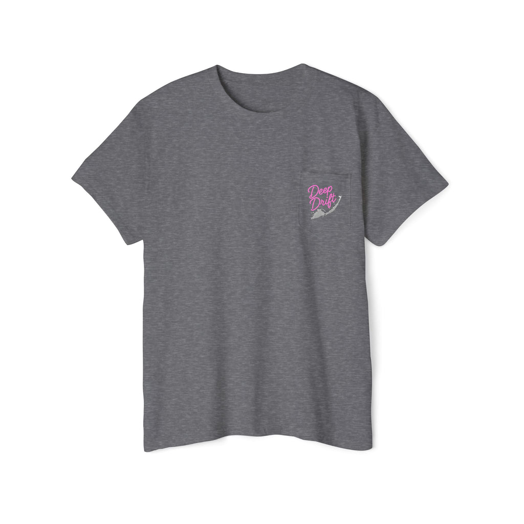 Neon Whale Shark Deep Drift Hooked HorizonCo.  Tee- Perfect for Angler and Fishing Gifts, For him, For Her Unisex Cotton T-Shirt for Fishing & Wildlife Enthusiasts, Ocean Lovers