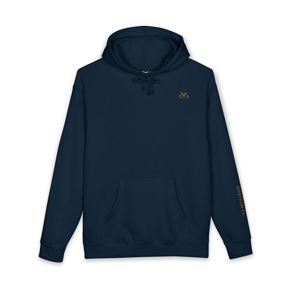 Grouper Hoodie Hooked Horizon Co. — Fishing Back Graphic Hoodie, Multiple Color Variations