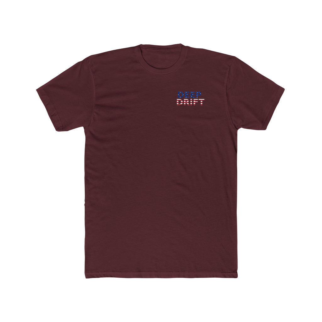 USA Deep Drift Marlin Tee — Patriotic Hooked Horizon Co. Fishing T-Shirt