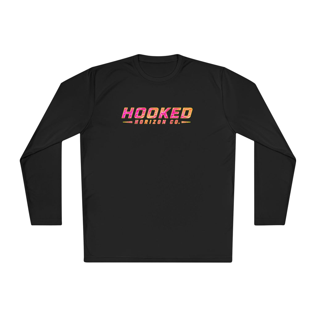 Moisture Wicking Classic Logo Tee In Pink—Horizon Co. Anchors Long Sleeve Tee — Lightweight Fishing Shirt