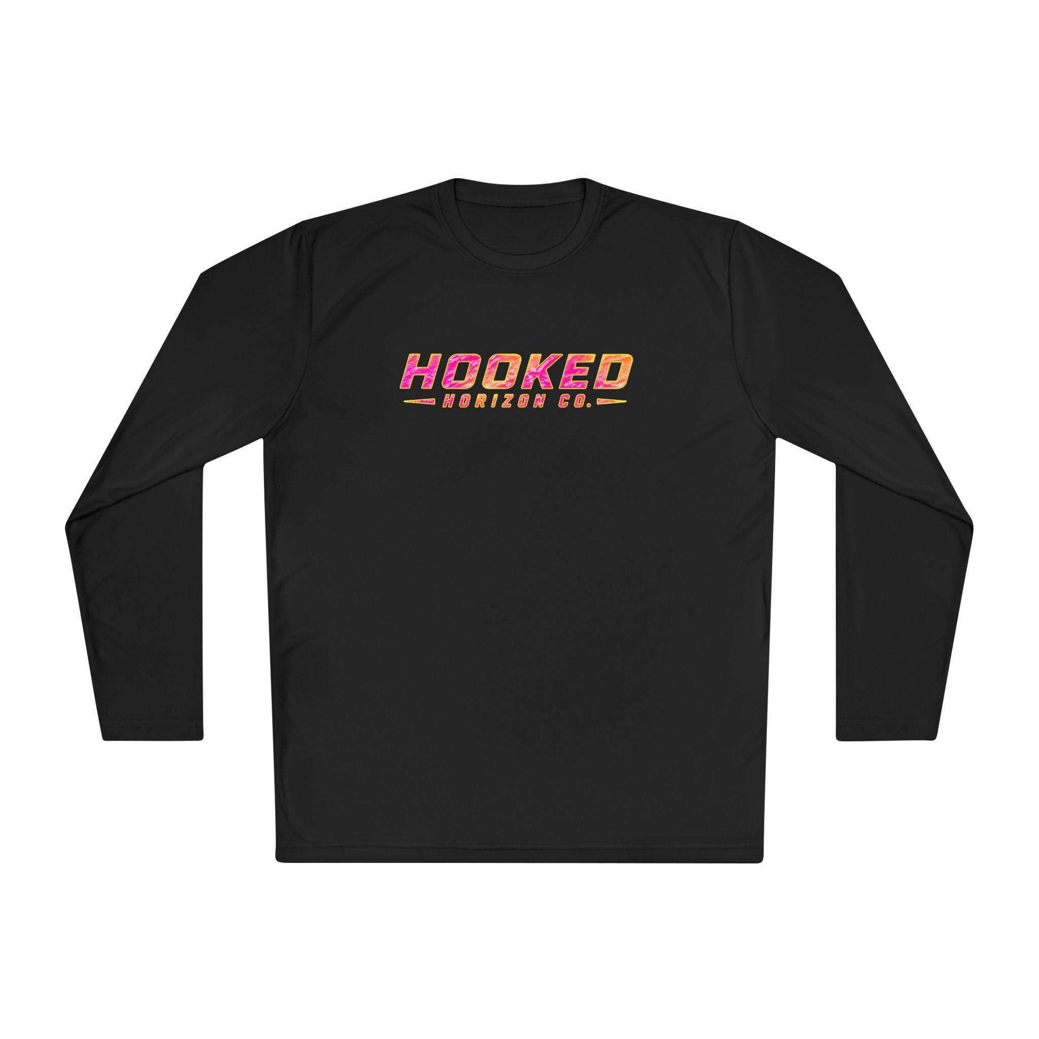 Moisture Wicking Classic Logo Tee In Pink—Horizon Co. Anchors Long Sleeve Tee — Lightweight Fishing Shirt