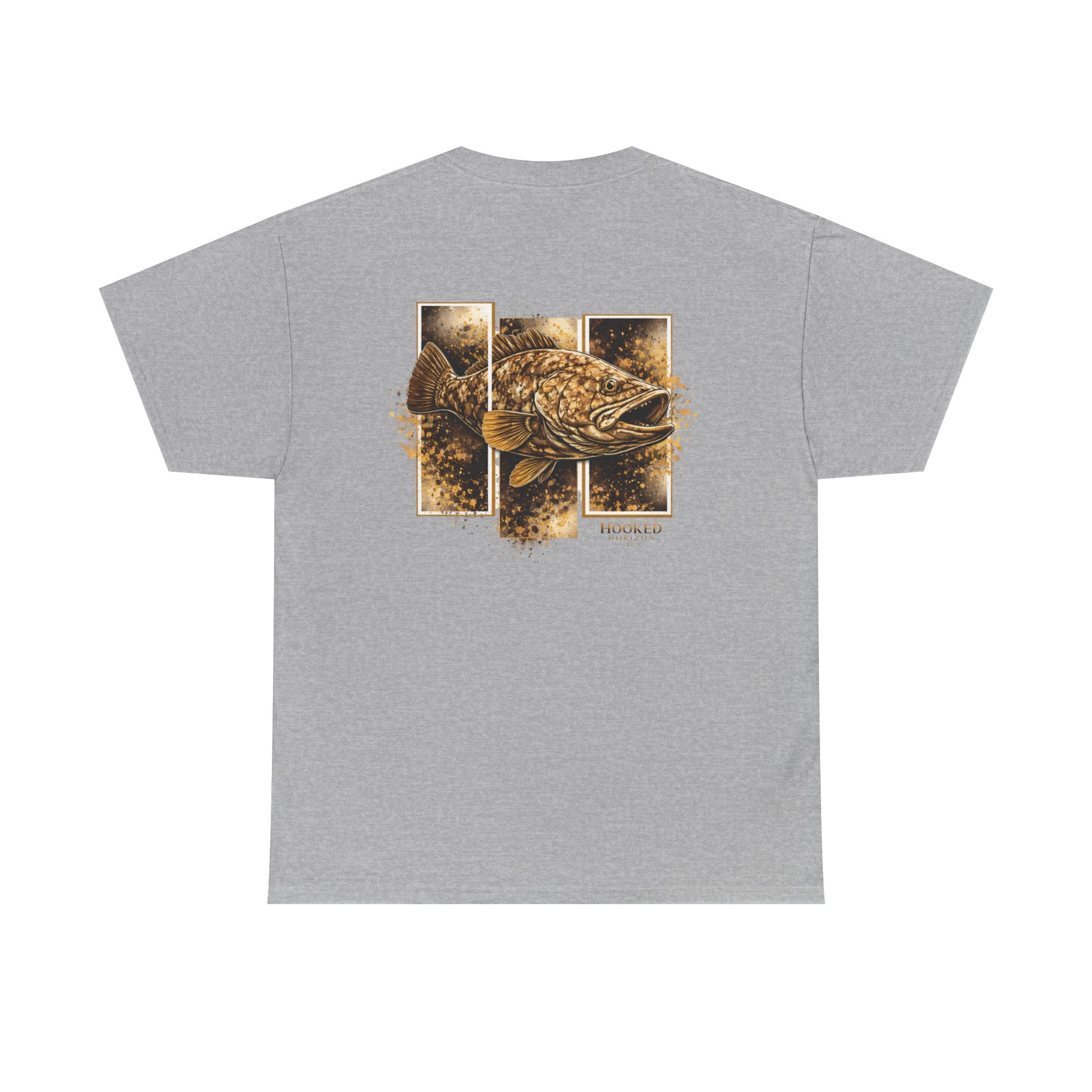 Grouper Hooked Horizon Co Tee—Ocean Graphic Tee — "Beloved" Ray Design