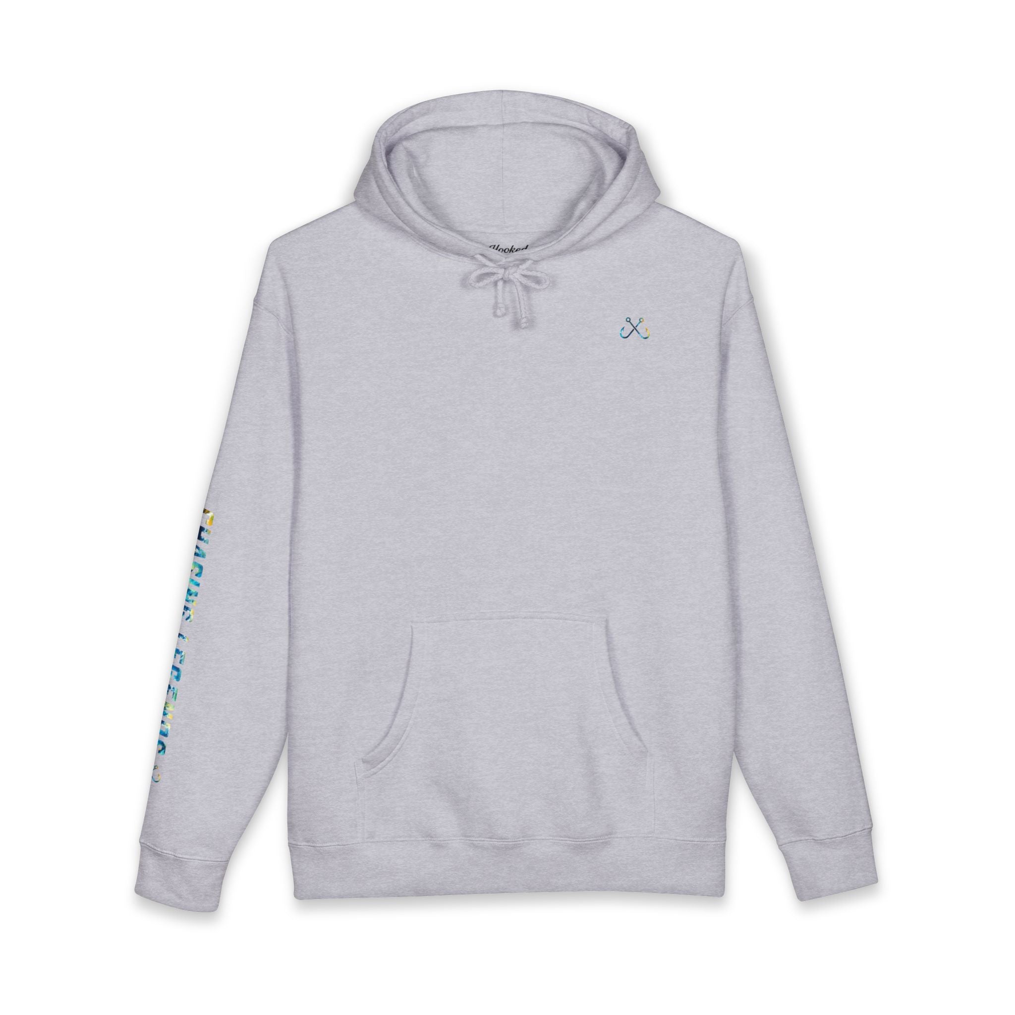 Bull Shark Hoodie Hooked Horizon Co. — Fishing Back Graphic Hoodie, Multiple Color Variations