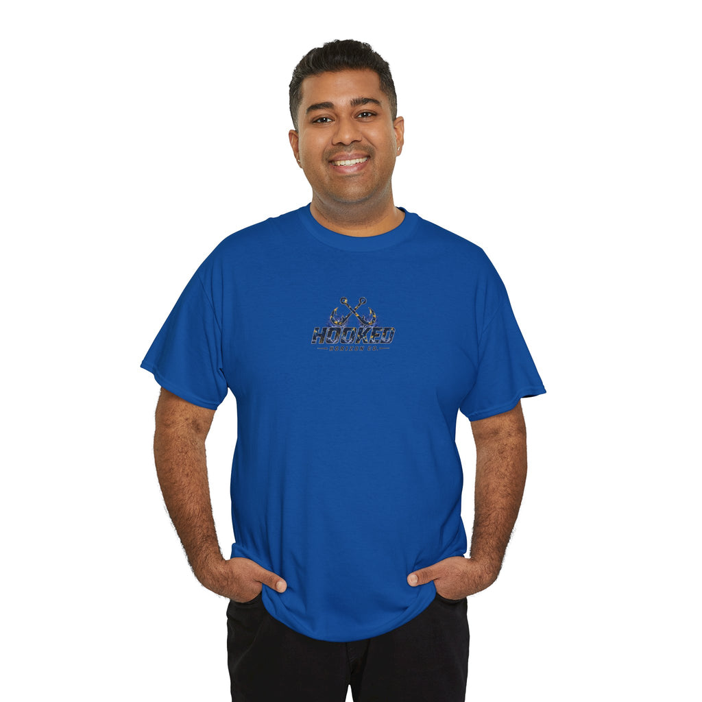 Sail Fish Hooked Horizon Co Tee—Ocean Graphic Tee — "Beloved" Ray Design