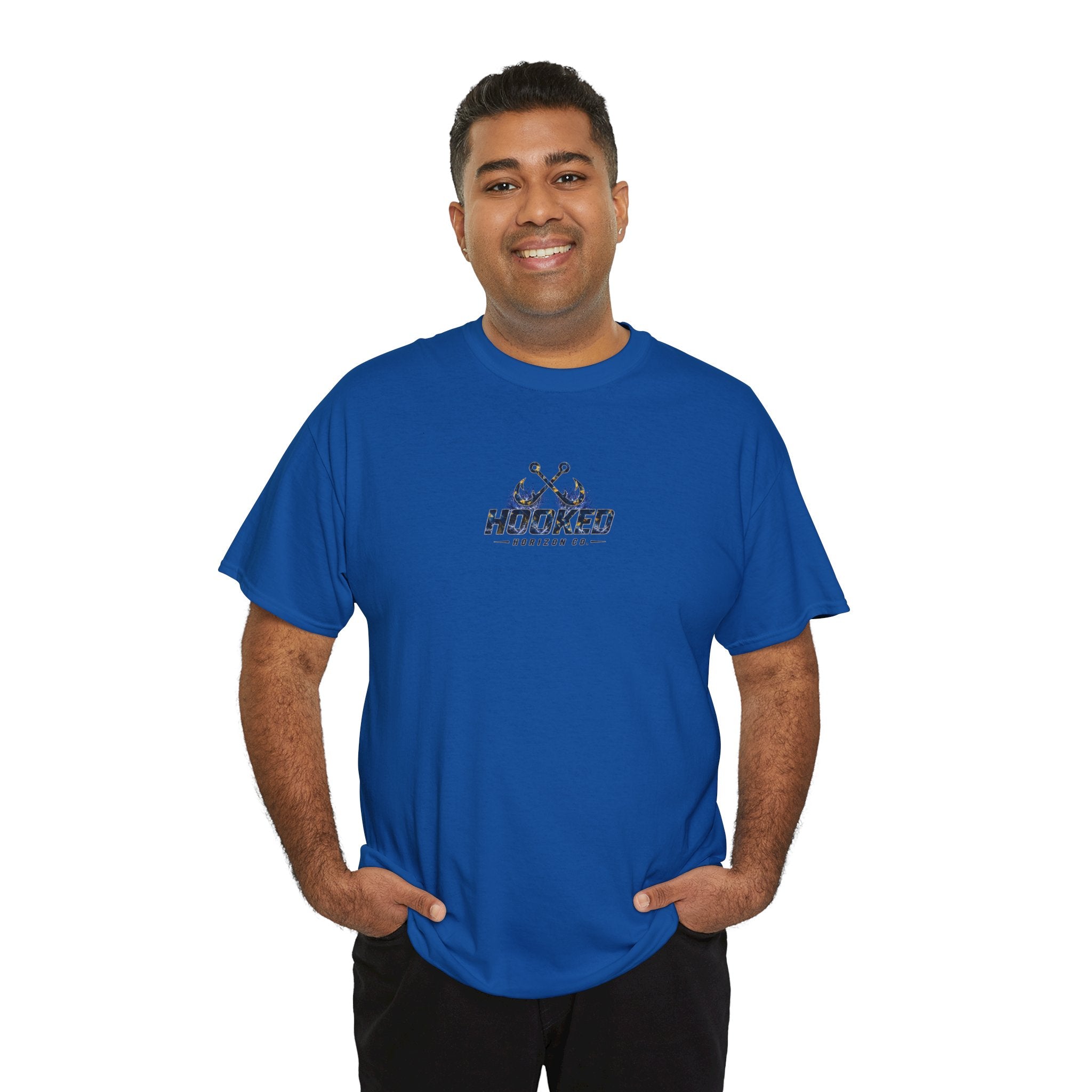 Sail Fish Hooked Horizon Co Tee—Ocean Graphic Tee — "Beloved" Ray Design