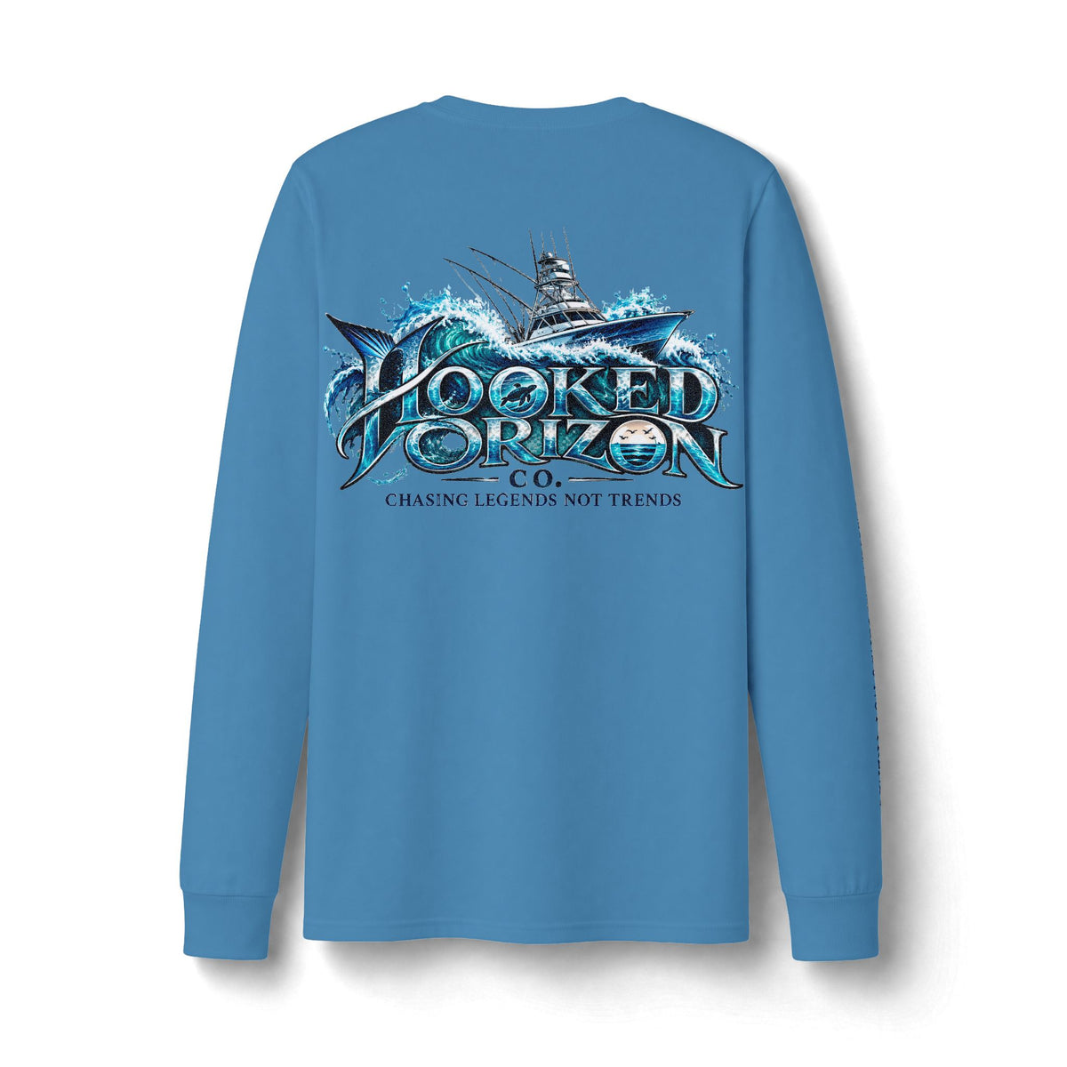 Fishing Boat Wave Dri-Power Long Sleeve T-Shirt