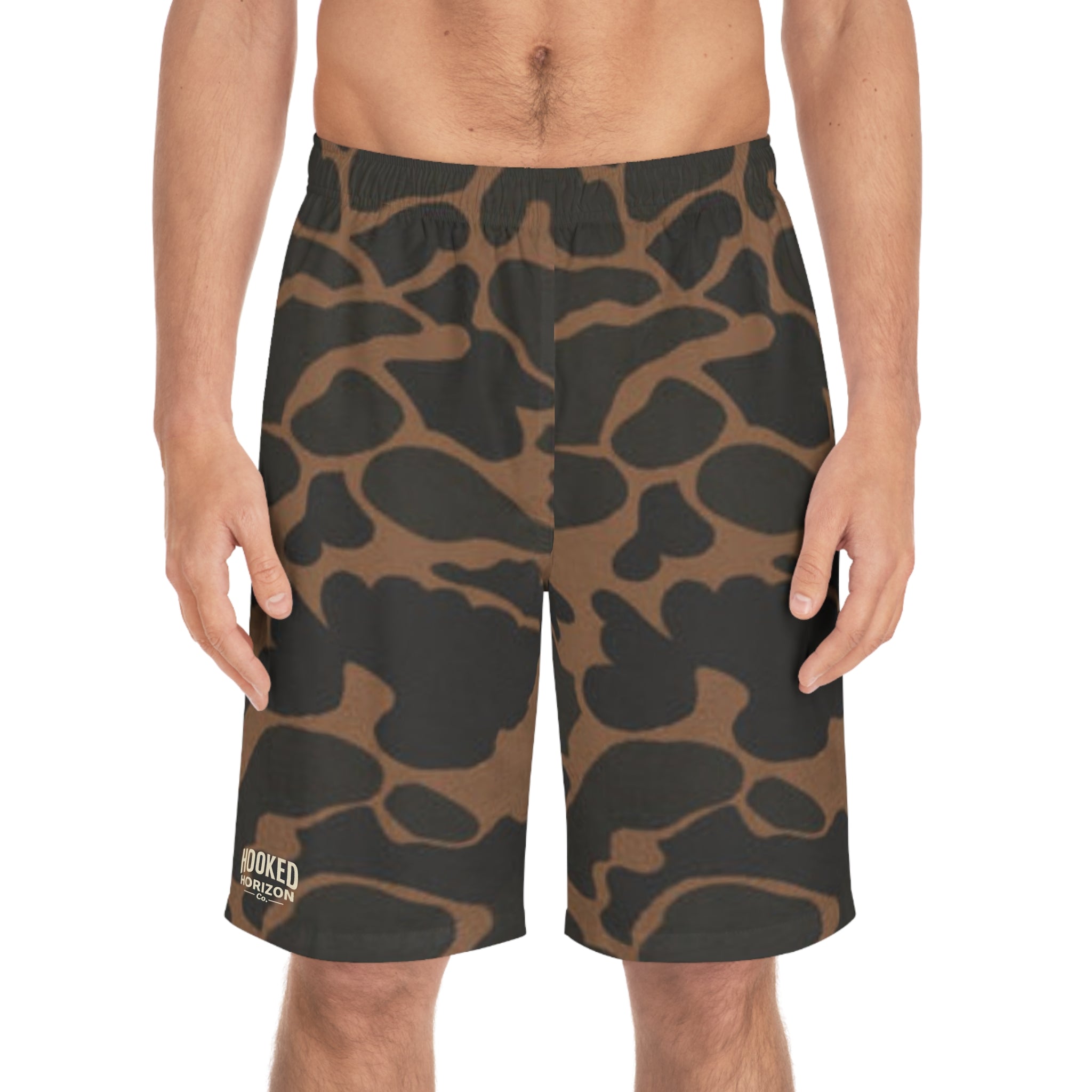 Duck Camo-Inspired Board Shorts, Swimwear for Beach Days, Summer Vacations, Pool Parties, Surfing Attire, Water Sports