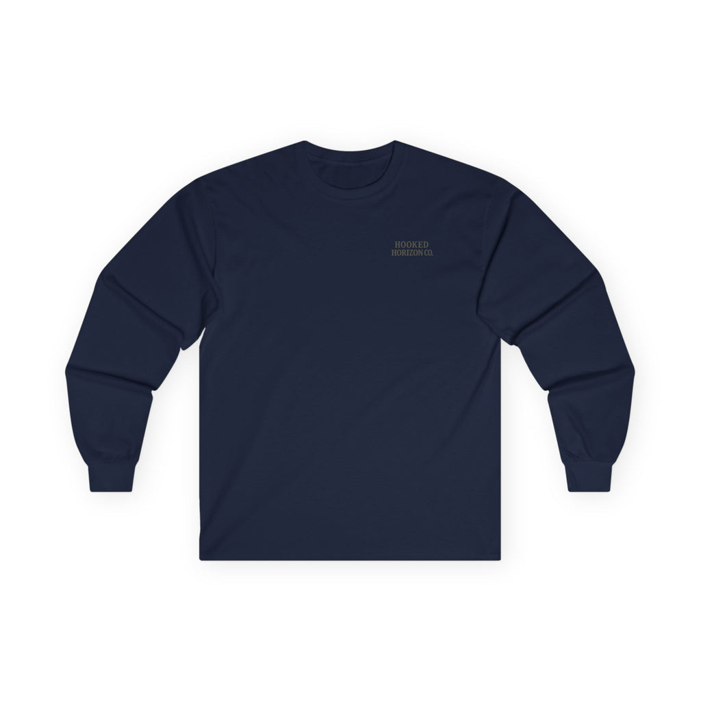 Octopus & Anchor Long Sleeve Tee, Unisex Cotton Shirt, Nautical Gift, Beachwear, Casual Outfit, Ocean Lover Apparel