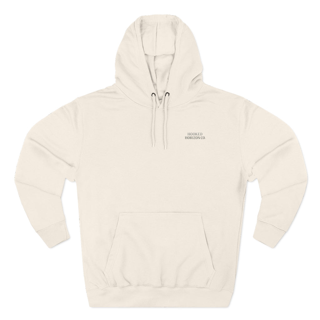 Wave Compass Deep Drift — Hooked Horizon Co. Neon Fishing Hoodie – "Chase the Horizon, Hook the Legend" Graphic
