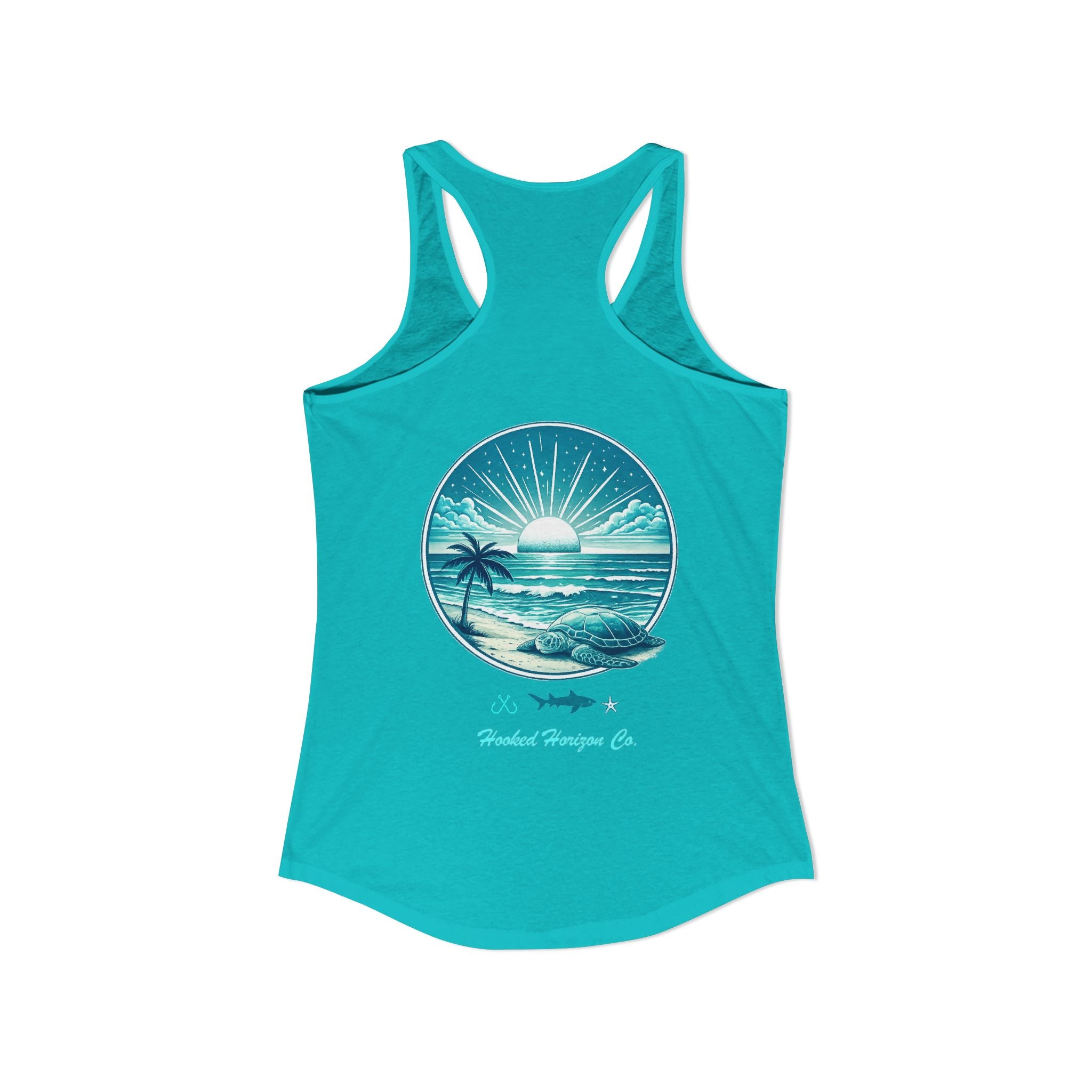 Sea Turtle & Sunset– Hooked Horizon Co. Gifts for Ocean Lovers, Nautical Fashion, Everyday Comfort, Perfect Gift for Her