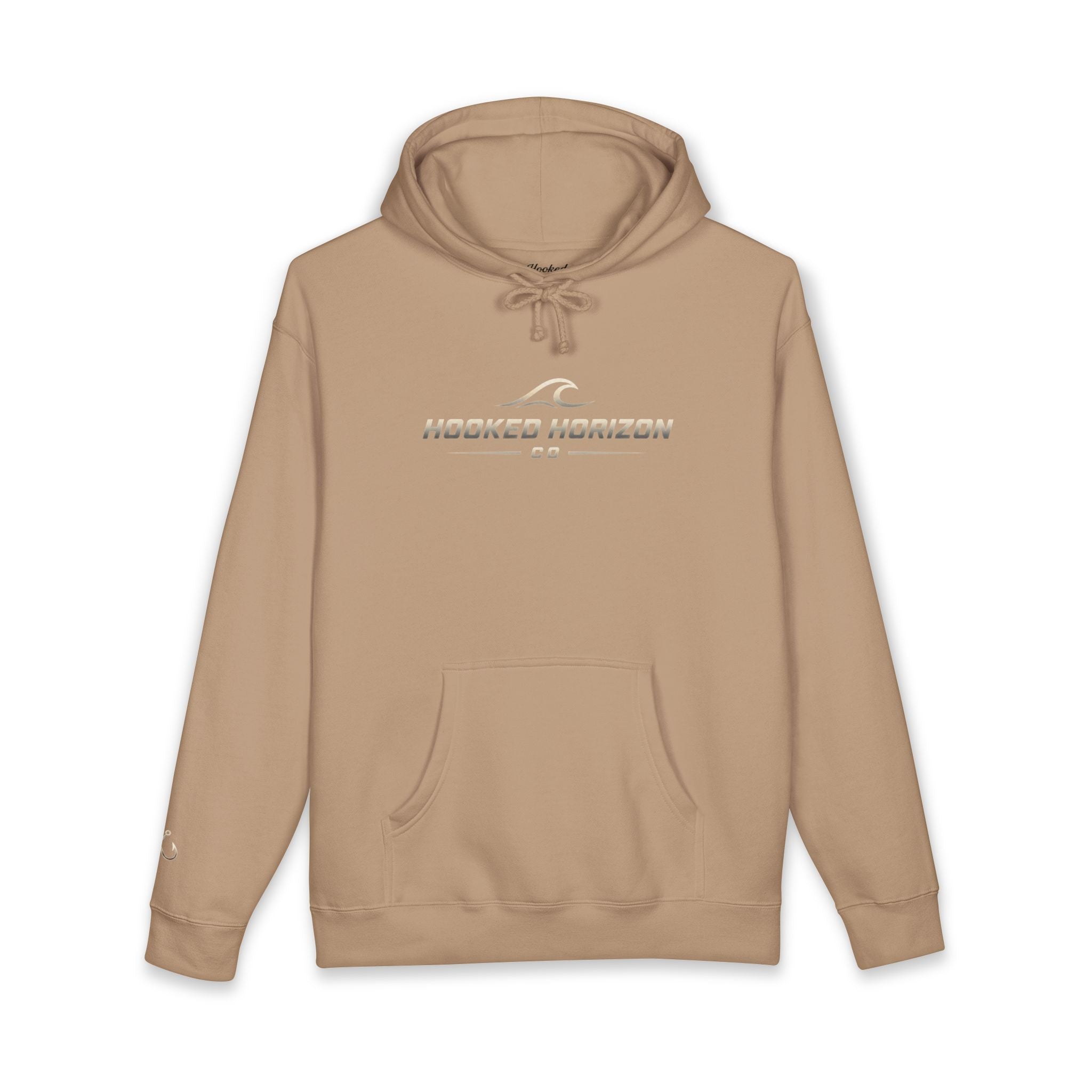 Wave Hoodie Hooked Horizon Co. — Fishing Back Graphic Hoodie, Multiple Color Variations