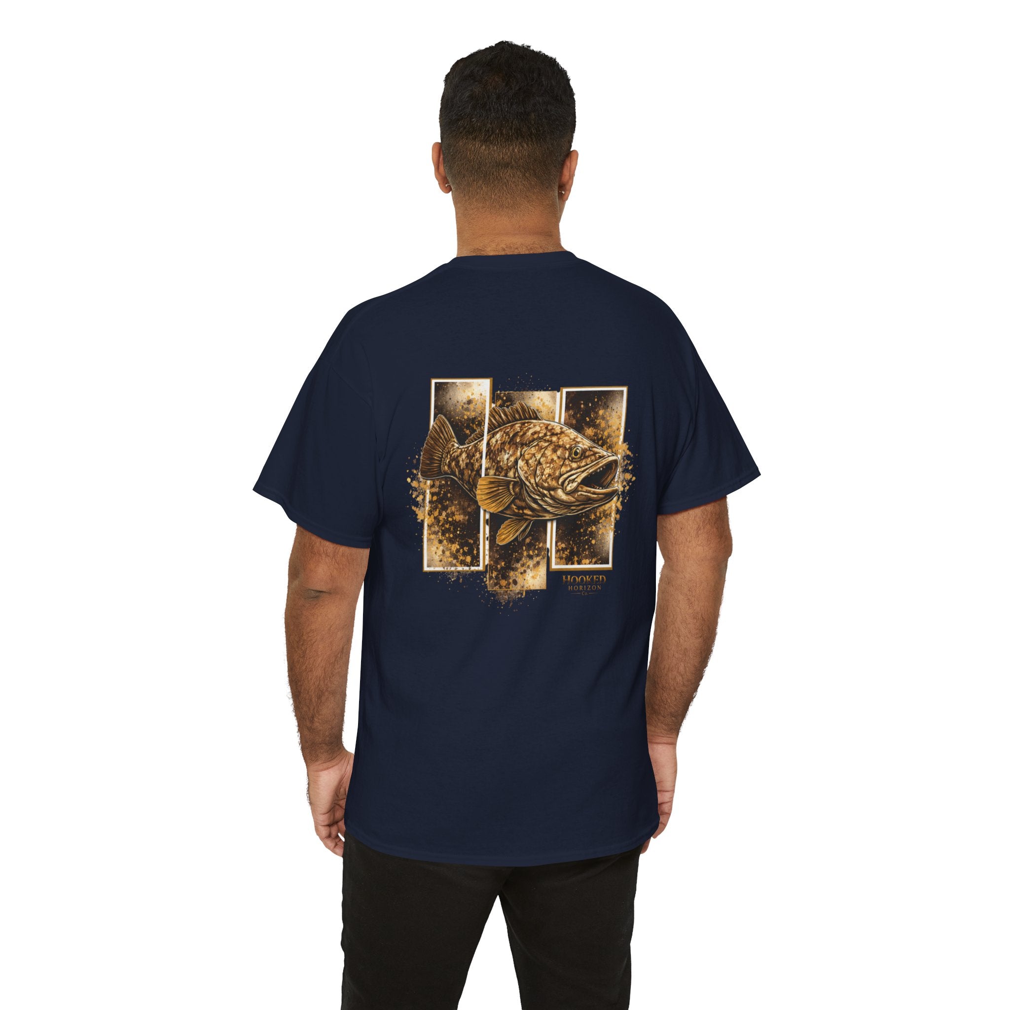 Grouper Hooked Horizon Co Tee—Ocean Graphic Tee — "Beloved" Ray Design