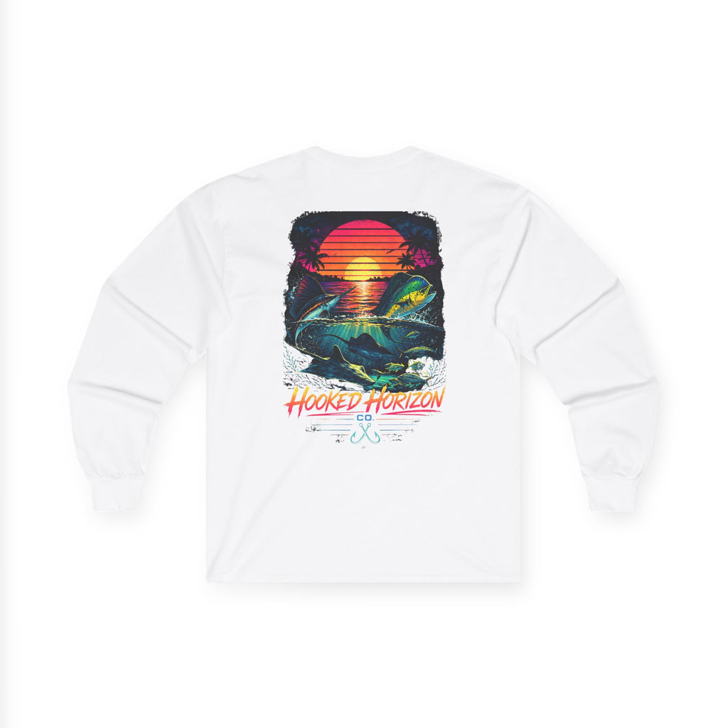 Hooked Horizon Co.  Sunset Long Sleeve Tee— Multiple Color Variations