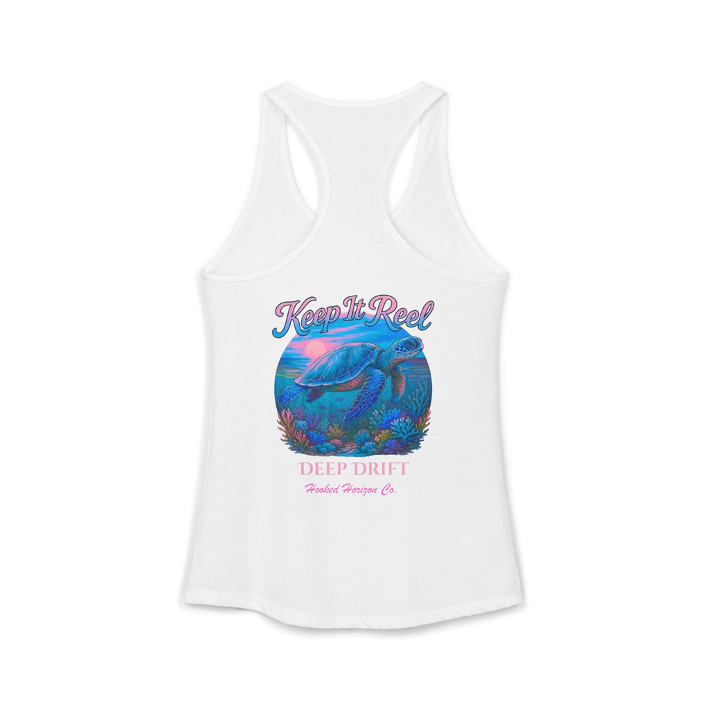 Turtle " Keep It Reel" Deep Drift– Hooked Horizon Co. Gifts for Ocean Lovers, Nautical Fashion, Everyday Comfort, Perfect Gift for Her