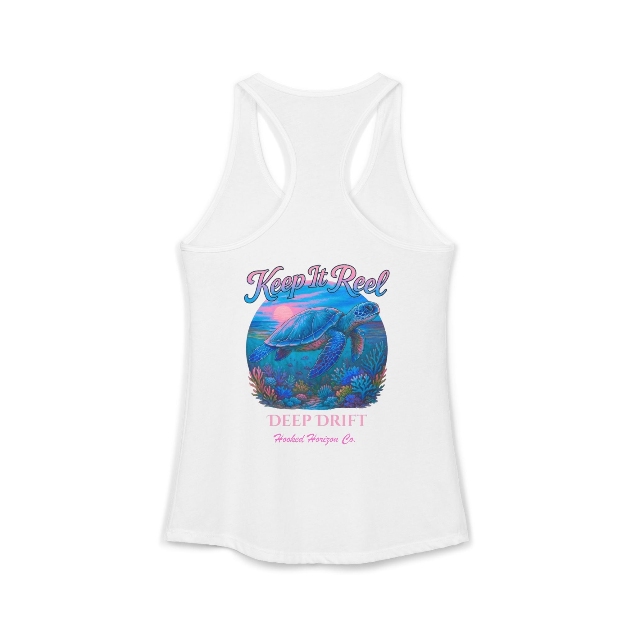 Turtle " Keep It Reel" Deep Drift– Hooked Horizon Co. Gifts for Ocean Lovers, Nautical Fashion, Everyday Comfort, Perfect Gift for Her