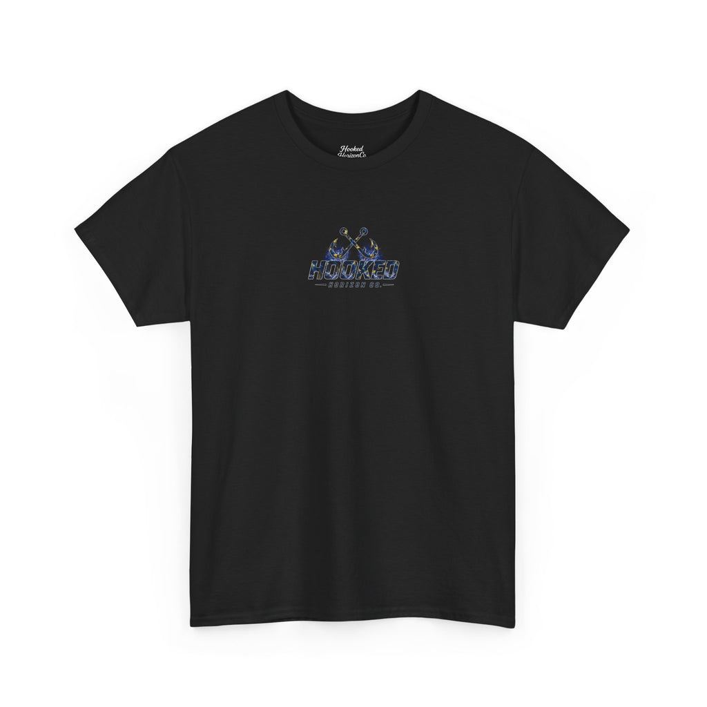 Sail Fish Hooked Horizon Co Tee—Ocean Graphic Tee — "Beloved" Ray Design