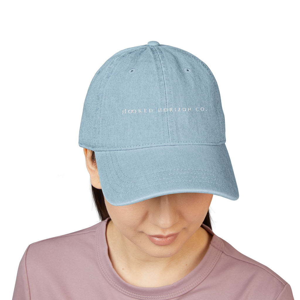 Hooked Horizon Co. Denim Hat (Embroidery)