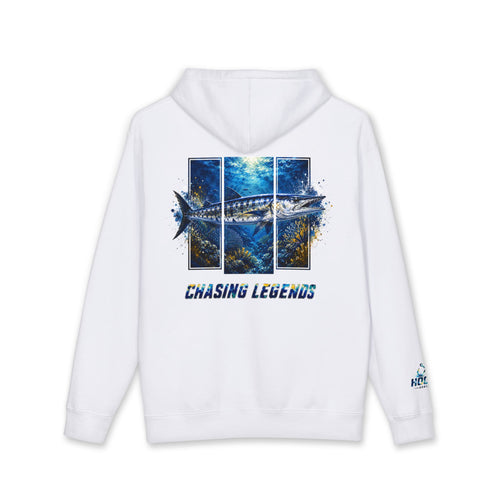 Barracuda Hoodie Hooked Horizon Co. — Fishing Back Graphic Hoodie, Multiple Color Variations