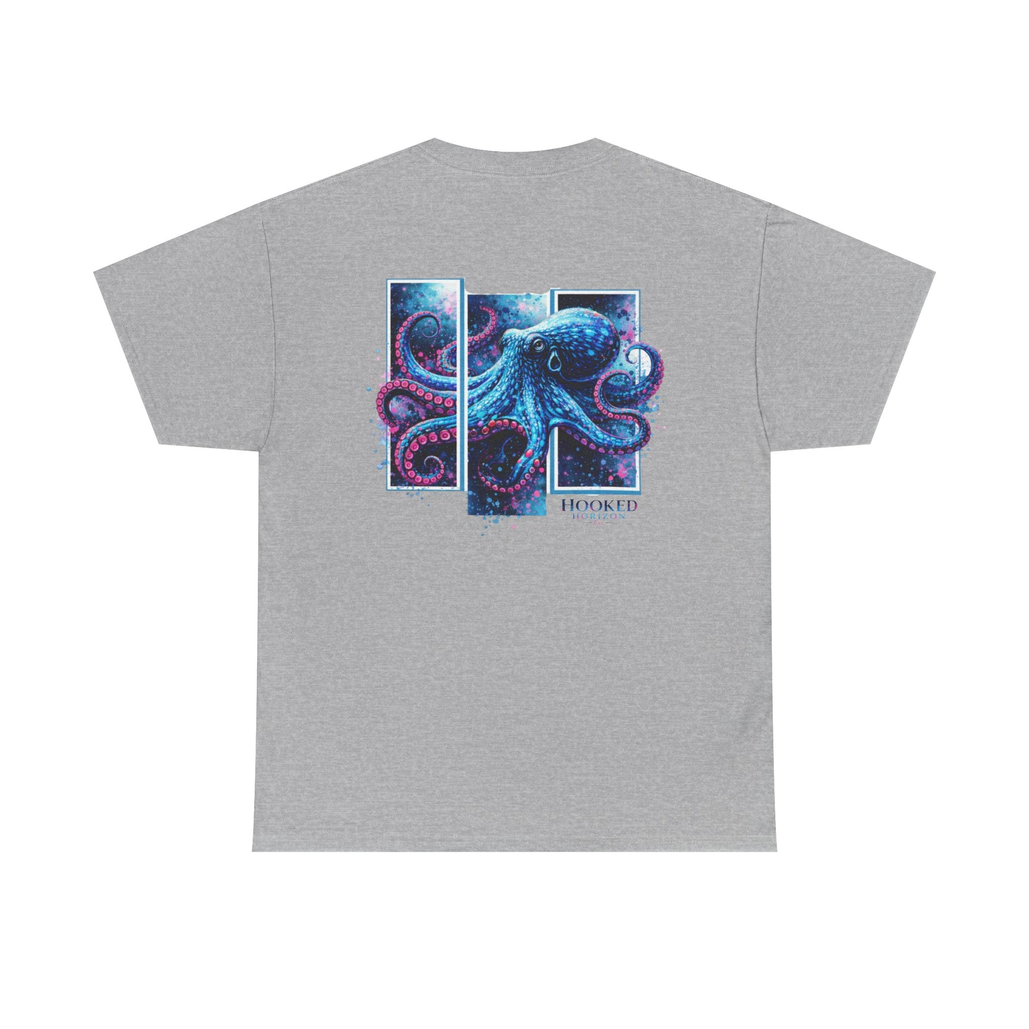 Octopus Hooked Horizon Co Tee—Ocean Graphic Tee — "Beloved" Ray Design