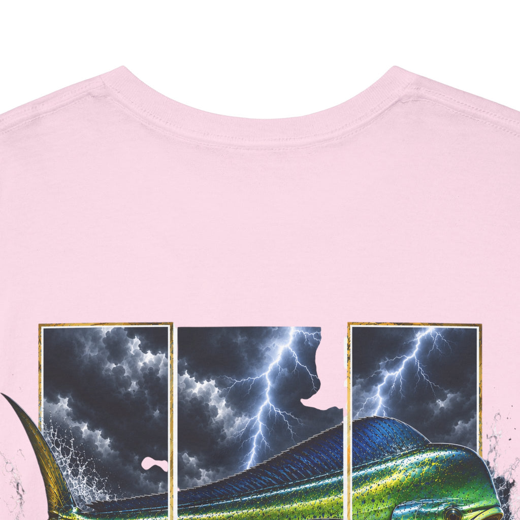 Mahi Mahi Hooked Horizon Co Tee—Ocean Graphic Tee — "Beloved" Ray Design