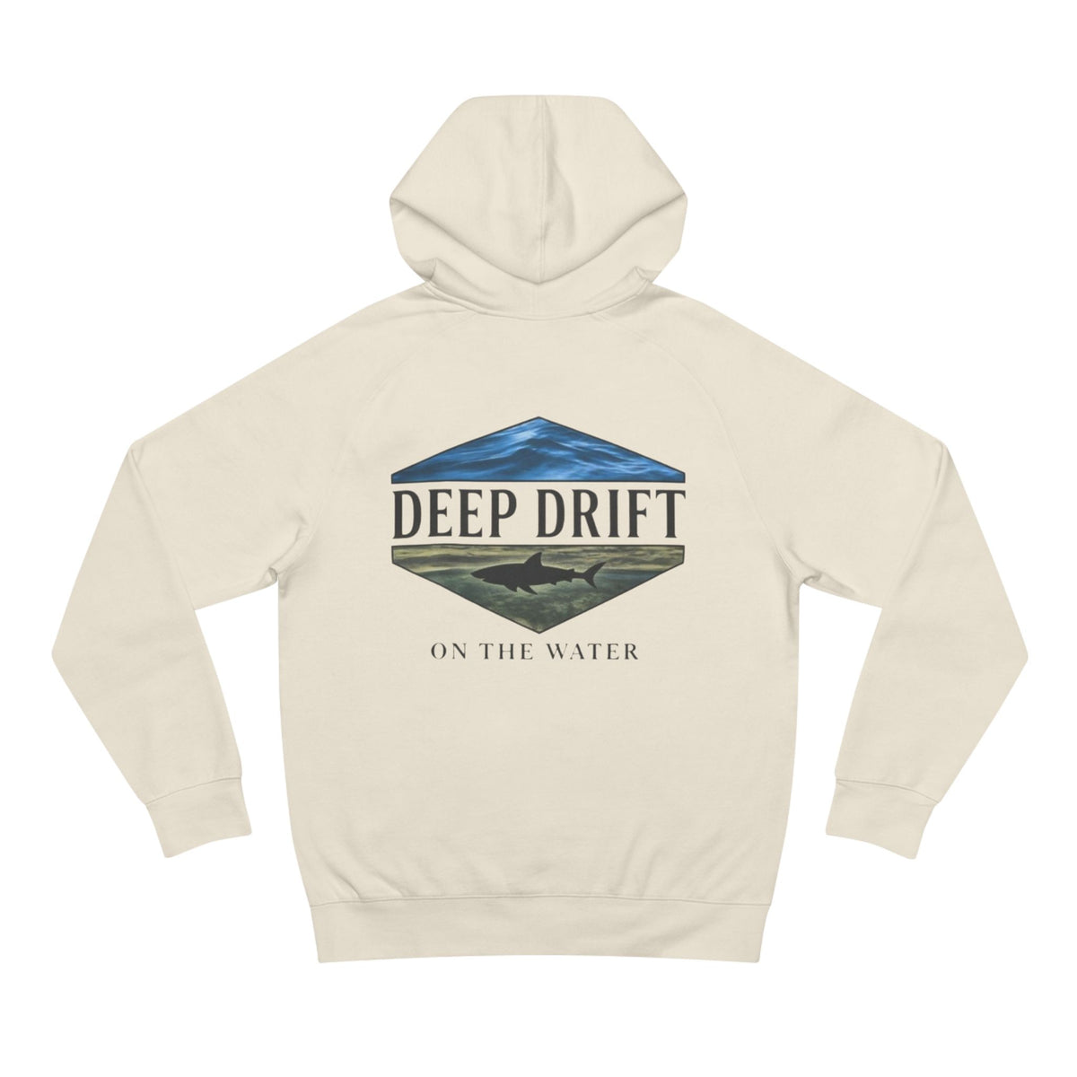 Shark Hoodie— "Deep Drift On The Water" Hooked Horizon Co. Unisex Supply Hoodie