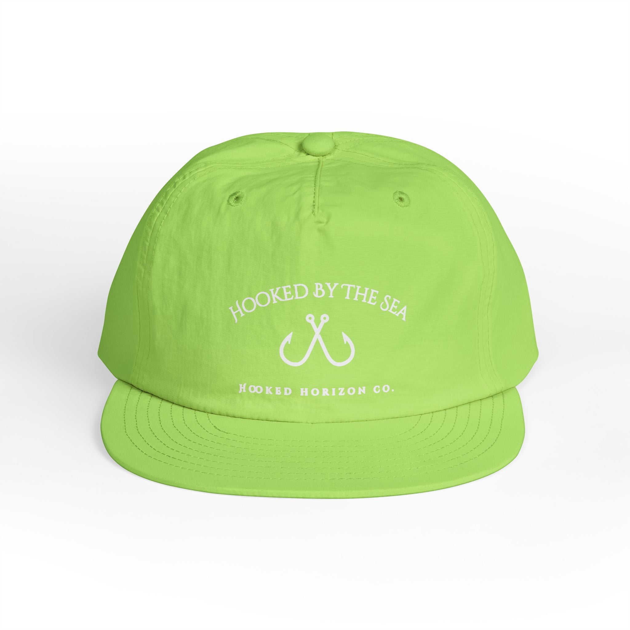 Quick Dry Surf Cap Hooked Horizon Co. — Light Weight, Multiple Color Variations Beachy Vibes Snapback Hat for Surf Lovers, Summer Fashion, Ocean Enthusiasts, Gift for Surfers, Vacation Style