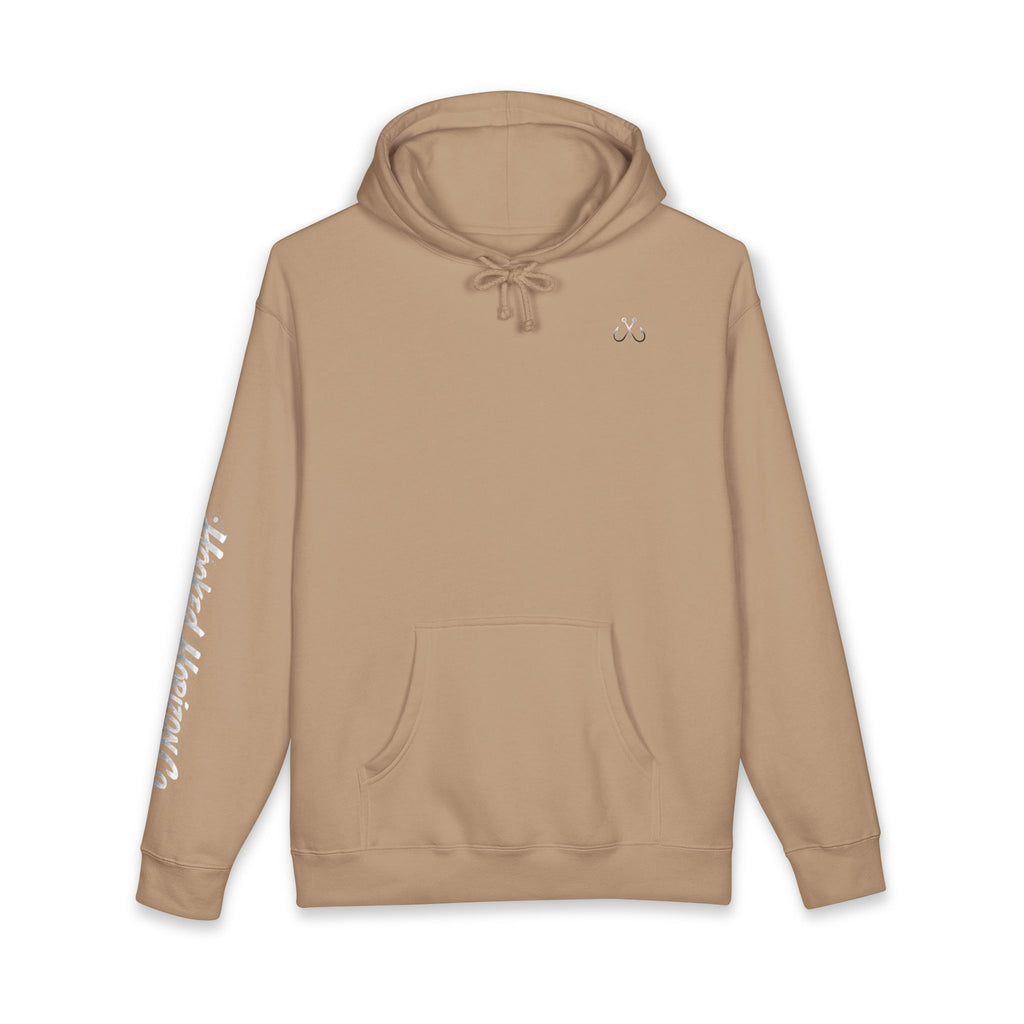 Lion Fish Skeleton Hoodie Hooked Horizon Co. — Minimal Skeletal Fish Back Graphic Hoodie, Multiple Color Variations