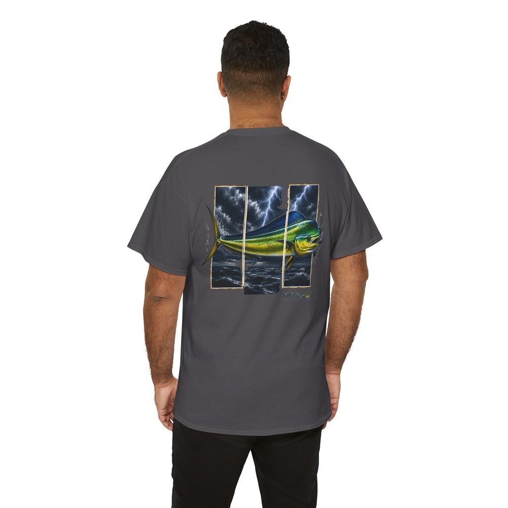 Mahi Mahi Hooked Horizon Co Tee—Ocean Graphic Tee — "Beloved" Ray Design