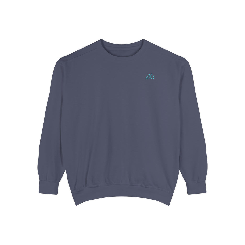 Vintage vibes Neon Tarpon Sweatshirt– Hooked Horizon Co. Ocean apparel, Gifts for Him & Her, Ocean Conservation, Soft Unisex Garment-Dyed Sweatshirt