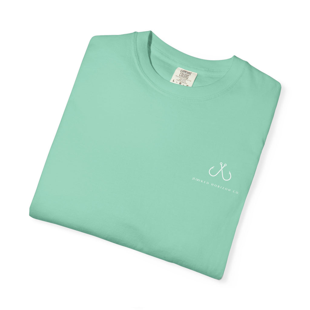Deep Drift Wave Break Fishing T-Shirt - Ocean-inspired Fishing Tee for Angler Lovers, Hooked Horizon Co. Tee