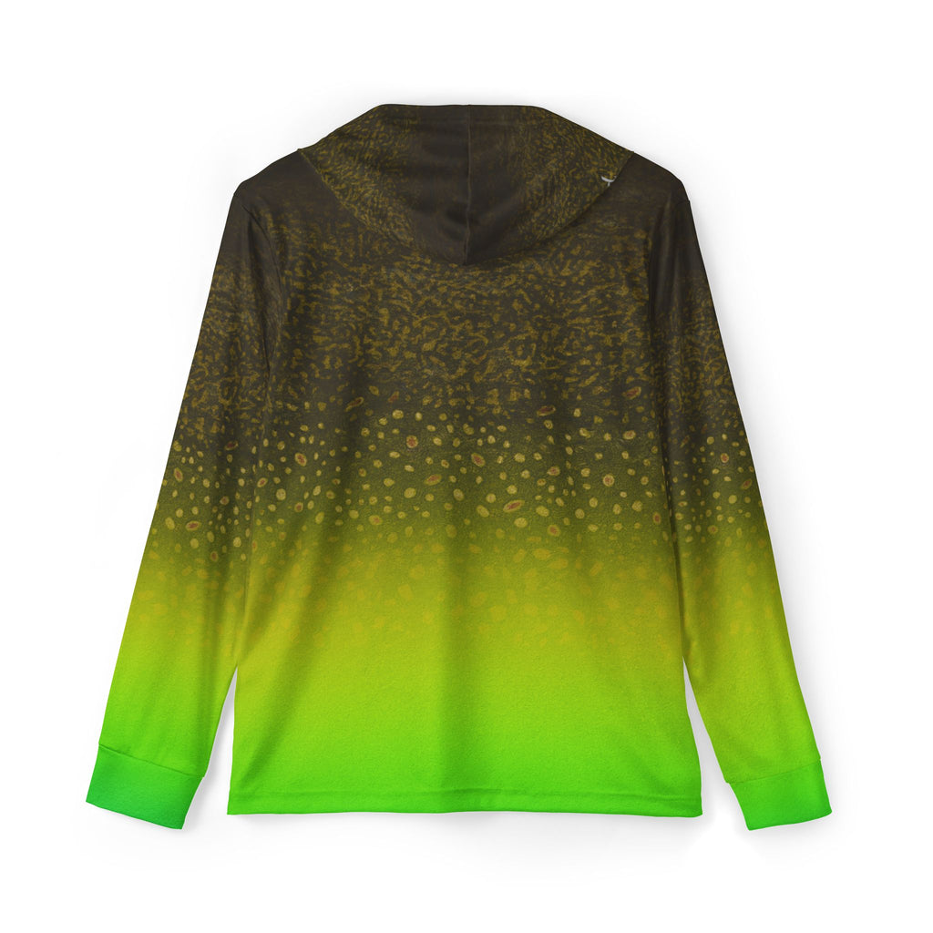 Gradient Neon Green Sports Warmup Hoodie