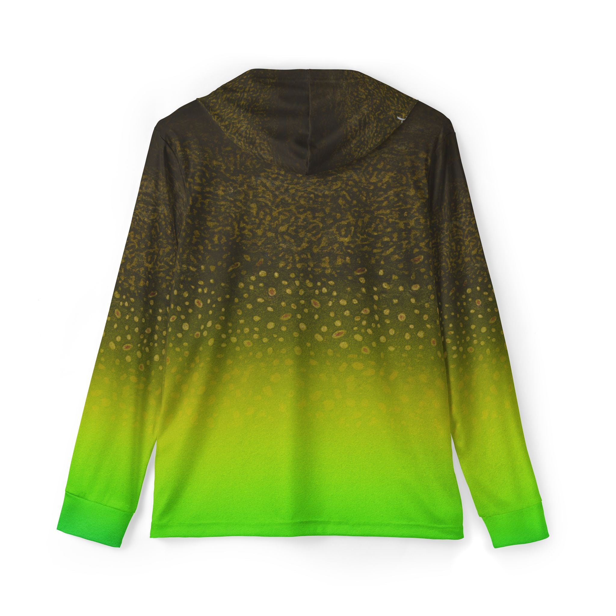 Gradient Neon Green Sports Warmup Hoodie
