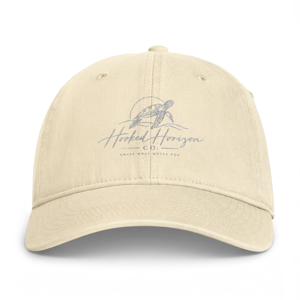 Turtle Hooked Horizon Co – " Chase What You Love "Coastal Washed Cap