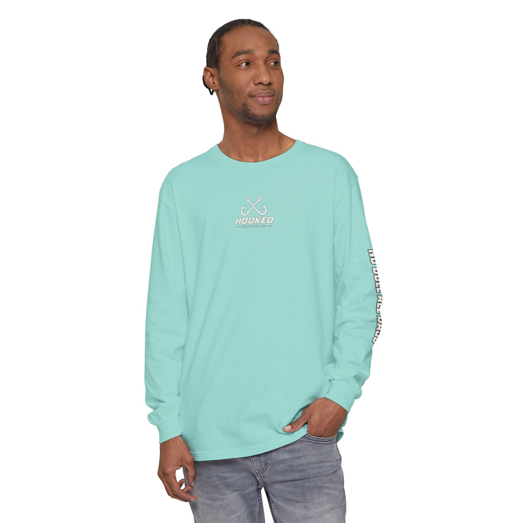 Saltwater Sea Striper Fishing Long Sleeve T-Shirt, Ocean Adventure Apparel, Boat Trip Shirt, Coastal Style, Gift for Fishermen