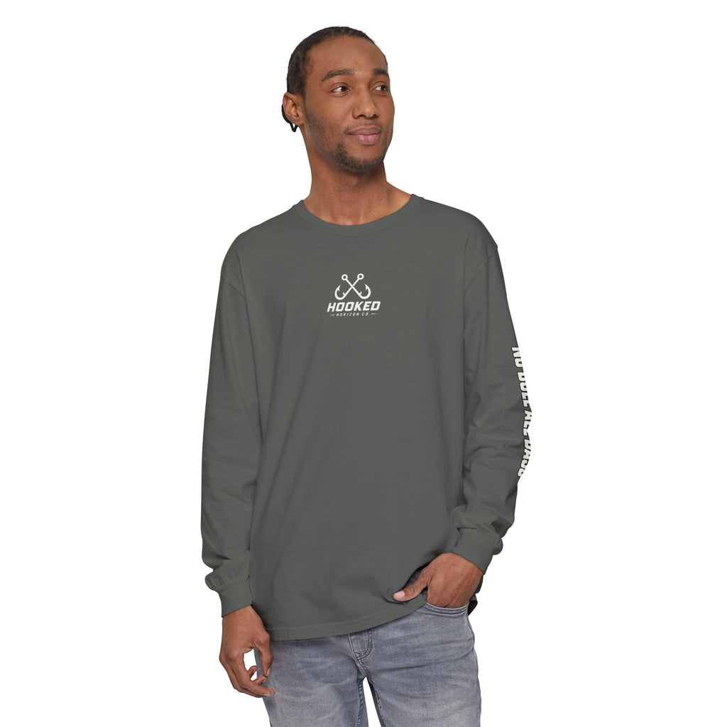 Saltwater Sea Striper Fishing Long Sleeve T-Shirt, Ocean Adventure Apparel, Boat Trip Shirt, Coastal Style, Gift for Fishermen